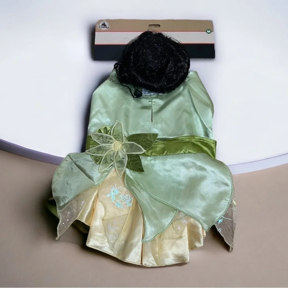 Disney Tiana Pet Costume Dress NWT Medium Green Princess and the Frog Princess